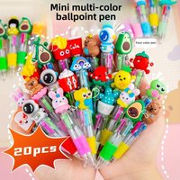 20-100Pcs Lot Cute Cartoon Mini Ballpoint Pen Kawaii Unicorn Flamingo Retractable Stationery Gift for School and Office Supplies