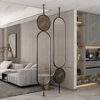 Light Luxury Glass Screen Partition For Living Room Entrance Home Porch Decoration High-End Divider