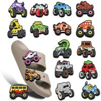 Monster Trucks DS Shoes Charms PVC Shoe Bag DIY Charm Accessories Used for Various Cave Derivatives Boy Girl Party Gift