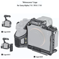 SmallRig 6029 A7 V / A7RV "Rhinoceros" Cage for Sony Alpha 7V / 7R V / 7 IV w 1/4"-20 Threaded Cold Shoe for Handles Monitors