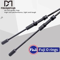 FISHINGFANS SCAR FUJI O GUIDE CARBON HANDLE UL ML POWER 2-8g 6-20g Split Reel Seat TROUT BASS SEA BOAT MEDIUM LIGHT FISHING ROD