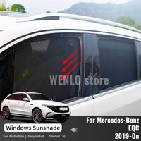 For Mercedes Benz EQC N293 2019-2023 AMG 400 Magnetic Car Sunshade Front Windshield Mesh Curtain Rear Side Window Sun Shade