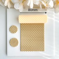 Ice Cream Biscuit Pattern| Polymer Clay Seamless Texture Roller Soft Pottery Earring Polymer Clay Cutter Roller Texture Polymer