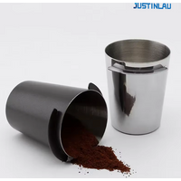 JUSTINLAU Coffee Dosing Cup Sniffing Mug for Espresso Machine Wear Resistant Stainless Steel Coffee Dosing Cup for 58/53/51mm