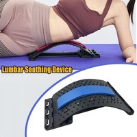 4 Level Adjustable Back Stretcher Lumbar Support Board Back Corrector For Lower Back Pain Relief For Home Office Daily Use