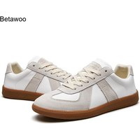 Męskie retro sneakersy z zamszu, sznurowane, płaskie buty do skateboardingu, wygodne, antypoślizgowe buty sportowe dla mężczyzn.