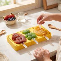 Creative Silicone Popsicle Molds With Cartoon Letters And Numbers Anti Mixing Design Easy Release For Homemade Ice Lollies
