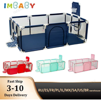 Imbaby cercadinho para bebês, tamanho grande, barreira de segurança infantil, bolas secas, piscina, meia para recém-nascidos, pa