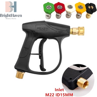 M22-15mm Car Wash High Pressure Water 1/4" Quick Release Snow Foam Car Cleaning B.H