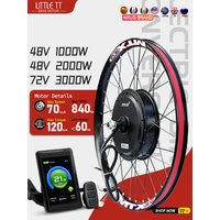 AliExpress LITTLE TT MXUS Electric Bike Conversion Kit 48V 1000W 2000W 72V 3000W MTX Rim Rear Brushless Hub Motor Wheel Drive Engine 26-29 Inch 700C
