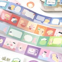 200cm/Roll INS Masking Tapes Cute cartoon pattern Decorative Label Stickers for Journal Scrapbooking Diary Album Stationery Tape