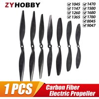 1Pc Carbon Fiber Propeller 8045 9047 1045 1147 1260 1365 1470 1580 1680 1780 Props for RC Electric Model Airplane