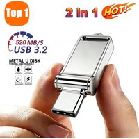 For Office Workers 2in1 Mini Flash Drive High-Speed Usb 3.2 Fast Type C Pen Drive Memory Stick For Electronic Products 2026