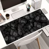 Money Coin Mouse Pad Extra-large Durable Mousepads Non-slip Black Home Office 400x900 Game Desk Mat Gaming Accessories Anime Rug