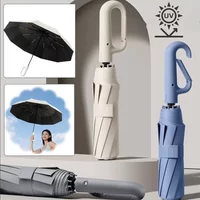 20 Bones Windproof Strong Reinforced Automatic Folding Umbrella for Men, Large Buckle Handle Wind and Water Resistant