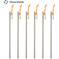 ThousWinds High Strength Titanium Alloy Tent Pegs Outdoor Camping Tent Nail Heavy Duty Canopy Titanium Tent Stake 20/25/30 CM