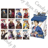 Genuine Anime Ace Attorney Miles Edgeworth Phoenix Wright Mei Karuma Cosplay Color Cardstock Cartoon illustration Board Gift