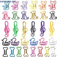 10/100PCS Paperclips With Musical Notes Office Supplies Animal Paperclips Duck Paperclips Irregularly Shaped Colorful Paperclips