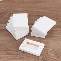 Blank 10pcs White For Primed Oil Acrylic Paint Stretched Painting Supplies Frame Oil Paint Board Artist Canvas