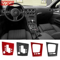 For Alfa Romeo 159 2005-2023 Soft Carbon Fiber Car Gear Shift Frame Panel Sticker Car Interior Accessories LHD/RHD