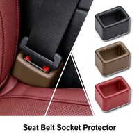 Universal EVA Car Interior Seat Belt Socket Protective Cover Silicone Car Seat Belt Bracket Retainer Seat Belt Retainer