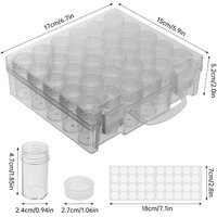 30 Slot Diamond Painting Bead Storage Container, 30 Grid Rhinestone Bead Organizer Box (1 Pack) for Diamond Art DIY Crafts
