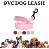 Waterproof PVC Dog Leash, 4FT Heavy Duty Training Lead, Bite & Stain Resistant for Small Medium Large Dogs