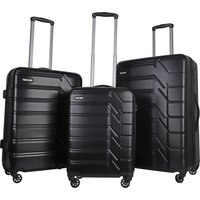 JLY Hard Shell Luggage Set, ABS+PC Travel Suitcase with TSA Lock and Spinner Wheels, Cabin & Checked Sizes