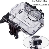 Case For DJI Action 5 Pro Waterproof Case Diving Underwater 60M/196FT Protective House Shell for DJI Action 5 Pro 4 3 Accessory