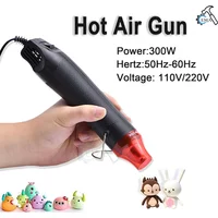 110V/220V US EU Standard Hot Air Gun Mobile Phone Repair Tool Hair Dryer Welding Support Seat Shrink Plastic Air Heat Gun 300W