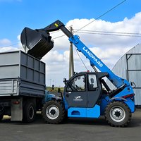 Telescopic Boom Forklift Lifting Height 17m Construction Engineering 120HP Telescopic Handler 6-13 Ton Telehandlers Crane Custom