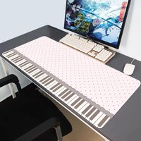 HYBXAXC Retro Style Art Piano Key Polka Dot Pattern Mouse Pad Non-Slip Lockedge Thickened Desktop Mouse Pad Gaming Office Studen