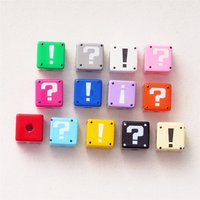 CH06 New Cartoon Square Beads Loose Beads Mobile Phone Chain Keychain DIY Hair Rope Jewelry Accessories Wholesale