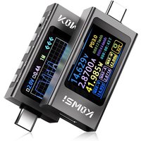 KWS-X1 Type-C Tester Current Voltage Monitor LCD Display 4-30V 0-12A Power Meter Tester Multimeter Fast Charging PD3.1 Protocol