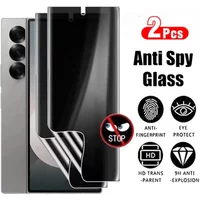 2Pcs Privacy Hydrogel Film For Samsung Galaxy Z Fold 6 Fold 5 4 3 Anti Spy Screen Protector for Samsung Galaxy Z Fold6 Not Glass
