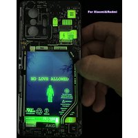 DIY CUSTOMIZE Led Case For Xiaomi Mi 12T 11T 10T Redmi Note 12 11 10 Pro 5G Poco X4 X3 F4 GT NFC F3 Glowing Anime Cartoon Cover