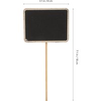 10Pcs Wooden Plant Labels Chalkboard Style Garden Markers for Plants Reusable Garden Tags for Indoor Outdoor Gardening