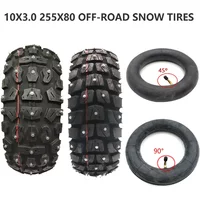 TUOVT 255X80 Tyre Winter Snow Tires 10x3.0 for Electric Scooter Zero 10x Dualtron KuGoo M4 10 Inch 80/65-6 Off Road Tire