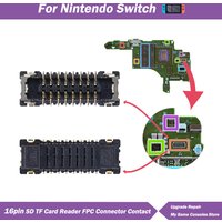 5/10PCS 16Pin Memory SD TF Card Slot Replacement for Nintend Switch FPC Connector Contact Socket Holder Plug On