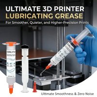 ZORILYNX Professional 3D Printer Grease for Silent Operation, 10g Syringe Maintenance Oil with Needle Tip for Linear Rail Rods