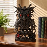 MOC Gothic 3D Owl Building Dark-Style Fantasy Enchanted Owl Model Animal Design Bricks Toy Adult Gift