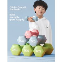Children's Dumbbells 2kg Pair Weight Lifting Barbell Exercise Equipment Home Kindergarten Primary School Boys Fitness Training