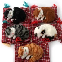 Simulation Cat Plush Animals Doll Toys Birthday Gifts Handmade Gifts