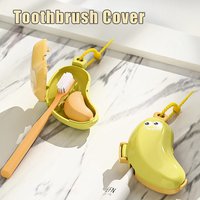 Toothbrush Cover Toothbrush Head Protective Cover Creative Portable Storage Box Cute Banana Toothbrush Dust Cover Travel Set
