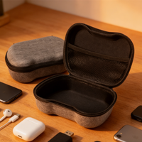 1PcsHard Shell Travel Case for Switch Pro/PS5 Controller Compact Protective Storage Bag Carrying Case with Padded Protection Box