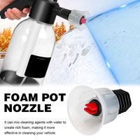 Foam Nozzle for Car Wash Fan Spray Foam Cannon Attachment,Internal Thread Water Gun Nozzle with Windscreen Cover for Foam