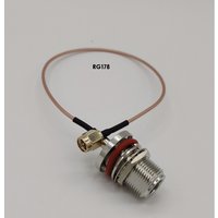 SMAJ/NKY RG178 SMA Male to N Female Nut Gasket Waterproof Ring Full Copper High Frequency Connector RG178