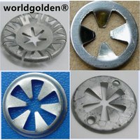 worldgolden 10pcs Metal Hood Bonnet Under Engine Insulation Cover Clips For Volkswagen VW Audi Ford Auto Fasteners