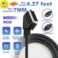 High-Quality TTL SYNC SCART Cable For Dreamcast/N64/SNES/SFC Professional Audio And Video Cable
