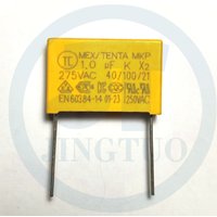 2pcs MKP X2 275VAC 105K 1UF Lead Pitch P22mm Metalized Polypropylene Film Safety Capacitor